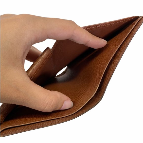 Authentic Louis Vuitton Wallet Porte Monaie Brown Monogram LV Vintage - Picture 8 of 10